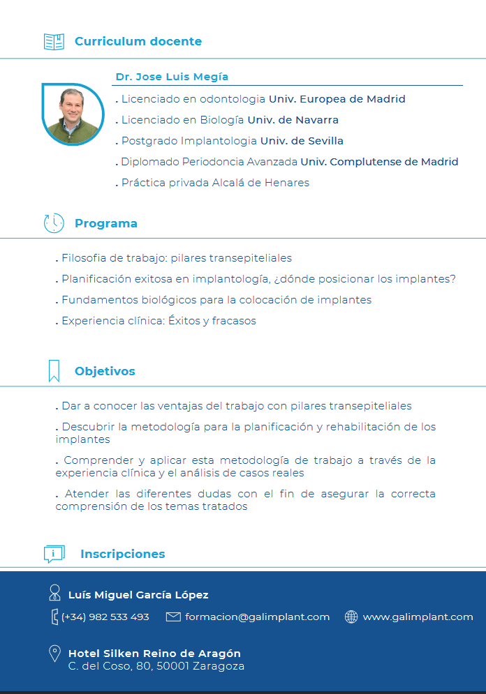 Curso - Prótesis sobre implantes (Zaragoza)